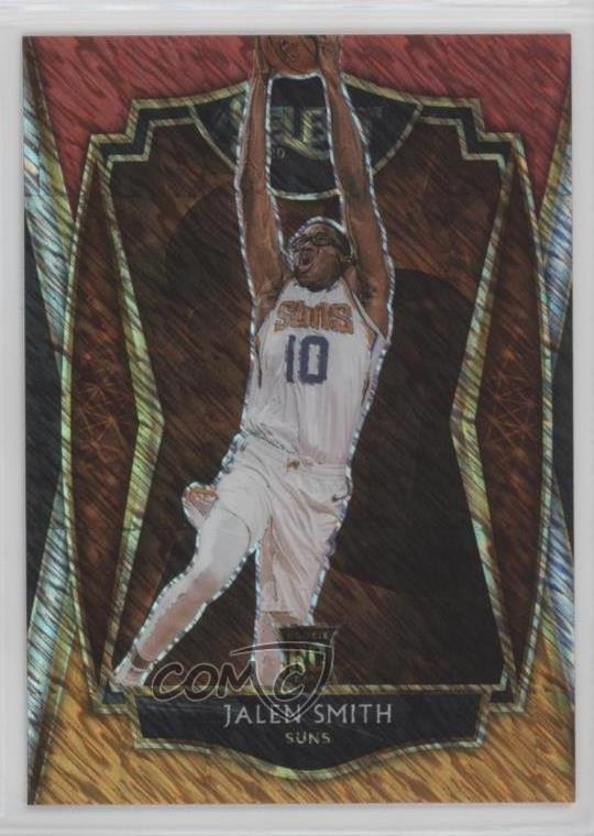 2020 Select Premier Level Red White Orange Shimmer Prizm Jalen Smith Rookie RC