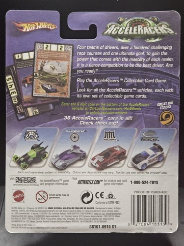 2004 Hot Wheels AcceleRacers Metal Maniacs 8/9 Ratified New In Package - Picture 7 of 7