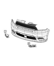 Genuine Mopar Front Fog Lamp Left 68275511AC