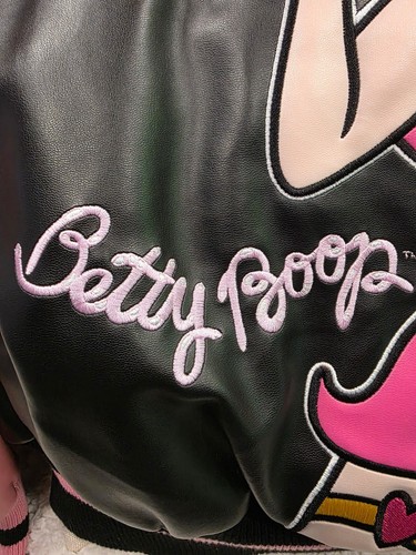 Vintage Authentic Excelled Betty Boop Hearts Jacket Woman's Large *RARE* - Picture 11 of 13