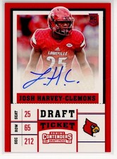 2017 Contenders Draft Picks #245 Josh Harvey-Clemons Blue Foil Louisville