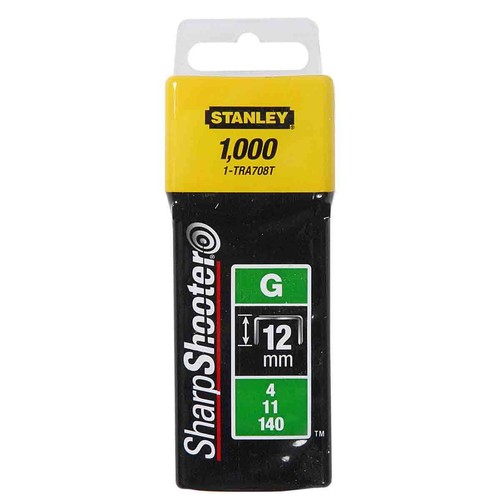 Stanley 1-TRA708T Heavy-Duty Staples 12mm (Pack of 1000) - Picture 2 of 2
