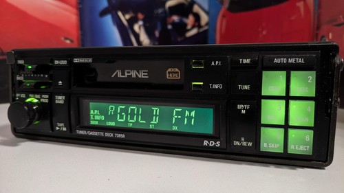 Alpine 7385R Old School HLTC Radio a cassette FM/AM RDS Stereo + BT AGGIORNATO - Foto 2 di 19