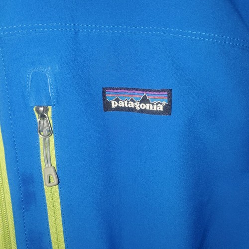 Patagonia Men’s XL Blue Full Zip Jacket Outdoor Softshell Windbreaker Hiking - Picture 2 of 8