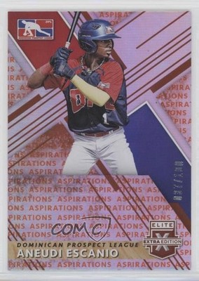 2019 Panini Elite Extra Edition Aspirations Orange /100 Aneudi Escanio #202 0b67