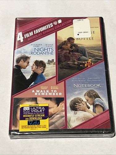 FBA  -  Nicholas Sparks Collection 4 Film Favorites Nights in Rodanthe Message i - Picture 1 of 2