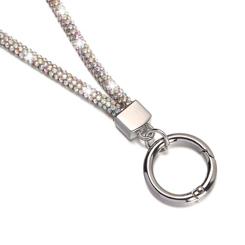 Chain Straps Rhinestone Phone Lanyard Crystal Anti-lost Rope Hanging Cord - Photo 12 sur 26