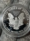 1990 S American Silver Eagle Gem Proof In Plastic Holder
