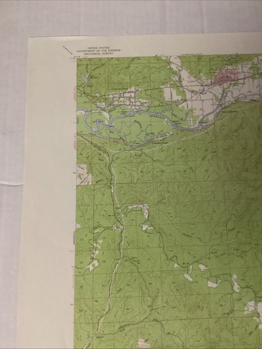 Montesano Quadrangle Washington 1957 USGS Topographie Karte Geological Survey 21x17 - Bild 4 von 8