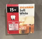 Sylvania 15A15WRP (2 Pack) 15 Watt A15 Light Bulb with Medium Base - 2850K New