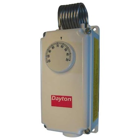 Dayton 6Edy3 Line Volt Mechanical Tstat, Open/Close On Rise, 30 Degrees To 110 - Picture 1 of 1
