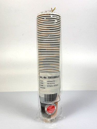 1000 Stk Einweg-Kaffeebecher 250 ml Coffee to go Papierbecher Thermobeschichtung - Picture 6 of 9