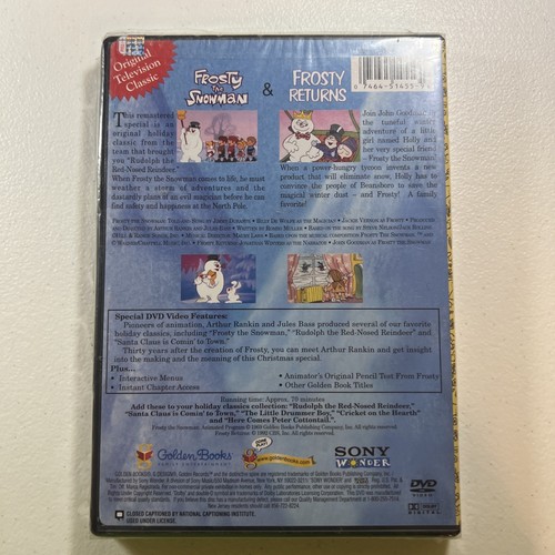 !Frosty the Snowman / Frosty Returns (DVD) Brand NEW - Imagen 2 de 4