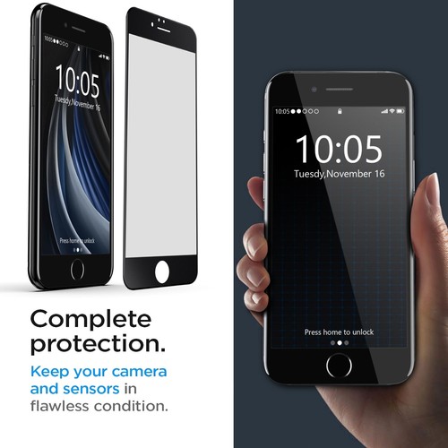 For iPhone SE 2020/2022 Clear Full Coverage Tempered Glass Screen Protector Film - Picture 4 of 29