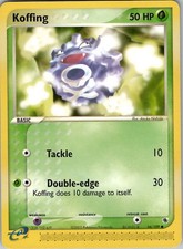 Koffing Common Ruby and Sapphire 54/109 LP/NM