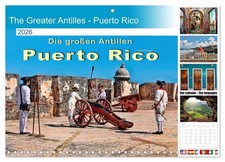 The Greater Antilles - Puerto Rico (Monthly Wall Calendar 2026 11.7 x 16.5 (open