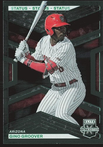 2023 Panini Elite Extra Edition #46 Gino Groover Status Green #/499 SN