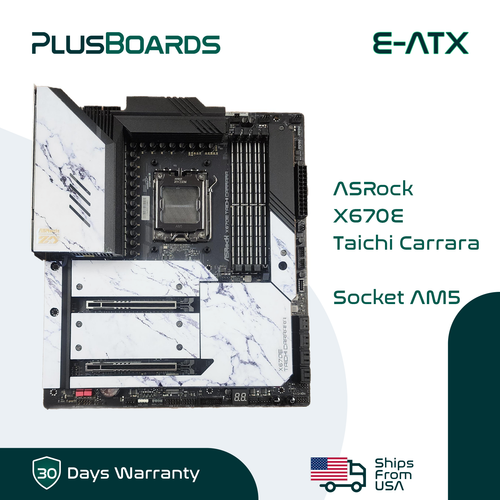 ASRock X670E Taichi Carrara AM5 AMD X670E DDR5 EATX Motherboard PCIE 5.0 WiFi 6E