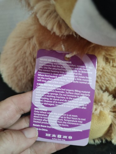 Warmies Lion 13" Stuffed Plush Heat Therapy Microwavable Cozy Weighted Animal - Picture 7 of 13