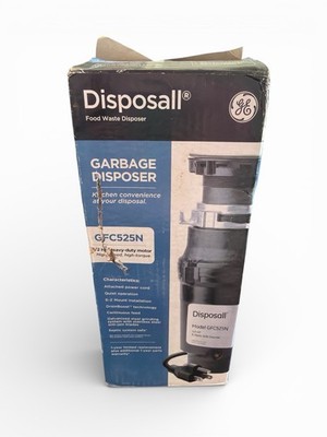 GE 1/2 Horsepower Continuous Feed Garbage Disposer Corded Disposal GFC525N