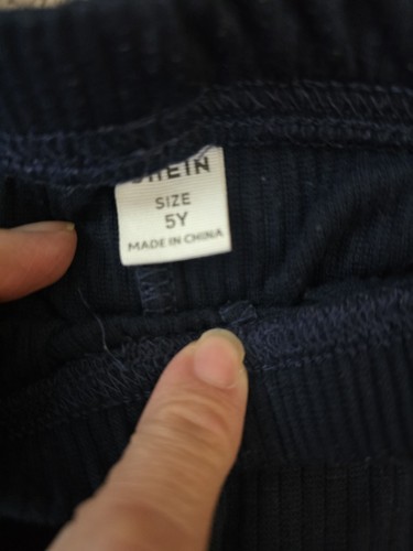 SHEIN Black, Brown And Navy Ribbed Pants sz 5Y - Picture 3 of 11