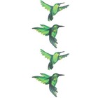 4 Pcs Exquisite Wall-mounted Bird Shaped Wall Pendant Iron Craft Decors