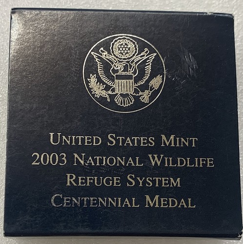 2003 US Mint National Wildlife Refuse System .900 Silver Proof Salmon - Picture 4 of 4