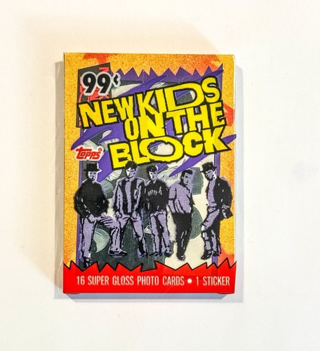 1989 Topps New Kids on the Block Sealed Pack - 16 Cards + 1 Sticker - NKOTB