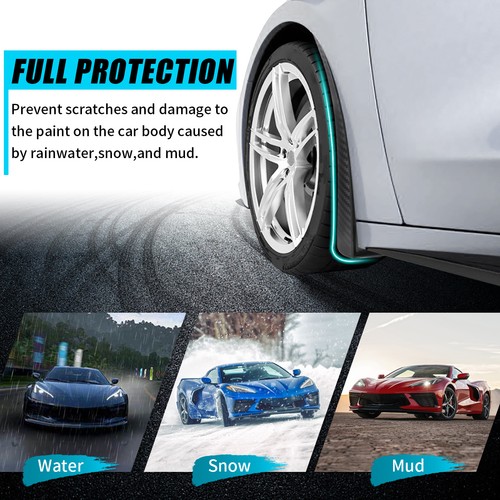 Front and Rear Splash Protection For 2020-2024 Chevrolet Corvette C8 Mud Guards - Picture 6 of 9