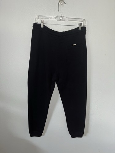 Pantalones deportivos Pull and Bear M negros con cordón cintura STWD logotipo nuevos - Imagen 8 de 9