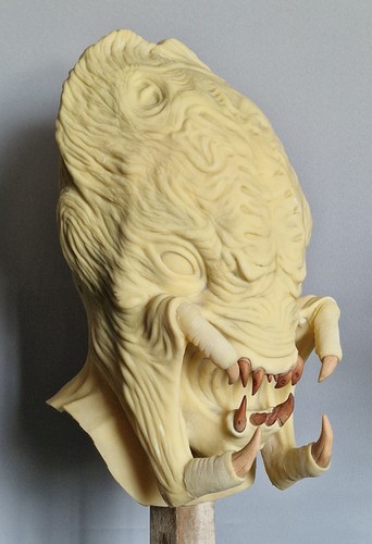 Predator Feral Prey Aliens Latex Maske Requisite Replik Kostüm Cosplay Helm - Bild 4 von 9