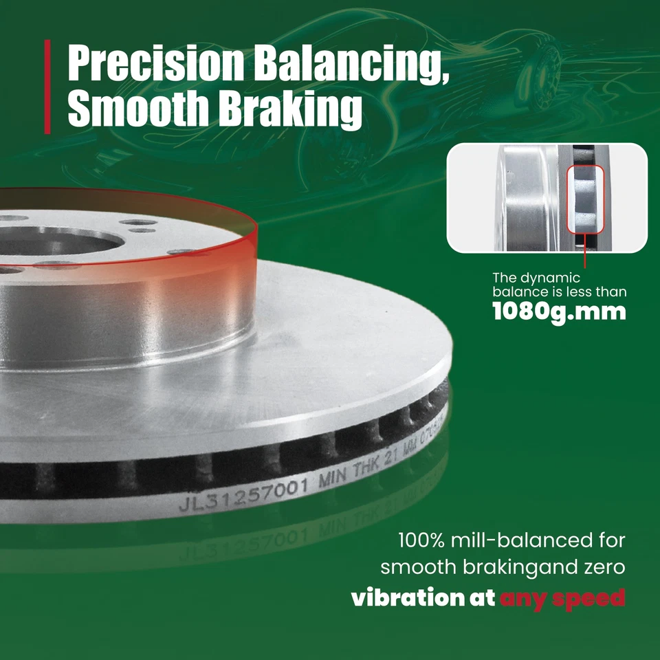 Rear Anti-Rust Disc Brake Rotors for Ford Lobo 2004-2011 Foto 4 de 4