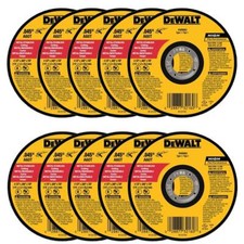 DeWalt DW8062 4-1/2"x.045"x7/8" Metal Angle Grinder Thin Cutoff Wheel 10 Pack
