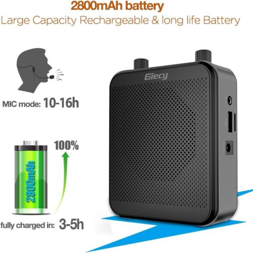 Amplificador de voz portátil, amplificador de voz personal recargable Bluetooth 30W 2800Mah - Imagen 5 de 12