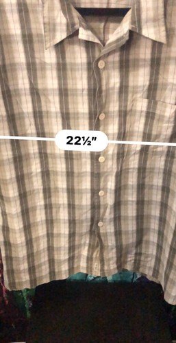 UnionBay Green & Beige Men’s Plaid Short Sleeve Button Up Size XL - Picture 6 of 7