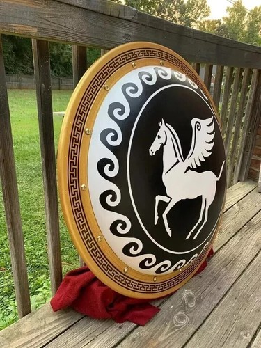 Handmade Hoplite Pegasus 36" inch Authentic Ancient Greek Collectible shield - Picture 2 of 3