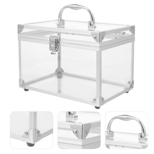 CD Storage Box DVD Storage Container CD Holder Portable CD Storage Organizer - Afbeelding 10 van 12