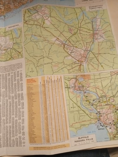 STATE OF NEW YORK VINTAGE ROAD MAP MOBILE - Picture 12 of 14