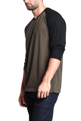 Victorious Men's Baseball T-shirt raglan 3/4 length sleeve Jersey TS900-B12C - Picture 136 of 168