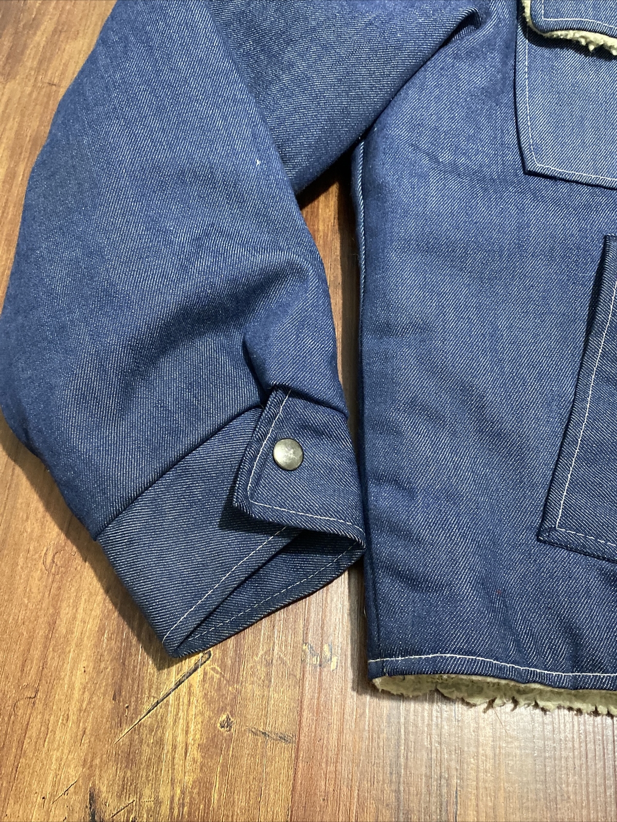 Vintage JC Penney Sherpa Trucker Jacket Size Large Gem