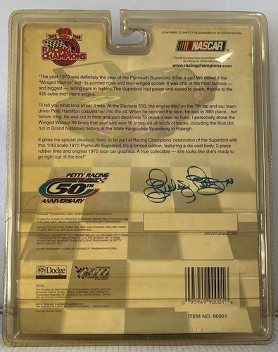 Racing Champions NASCAR Richard Petty 1970 Plymouth Superbird 1:43 MINT-NEW - Picture 12 of 13