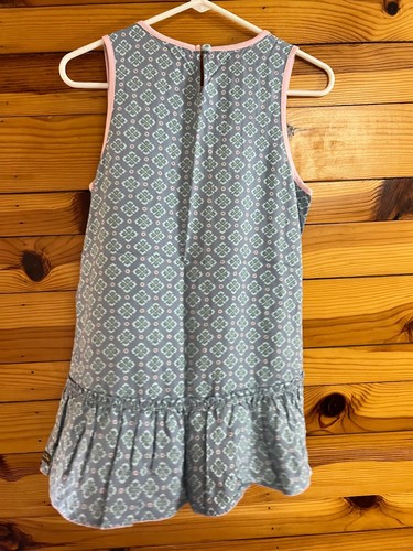Matilda Jane Ruffle Flounce Sleeveless Tunic Top EUC Just Imagine Shirt Size 16 - Picture 2 of 2