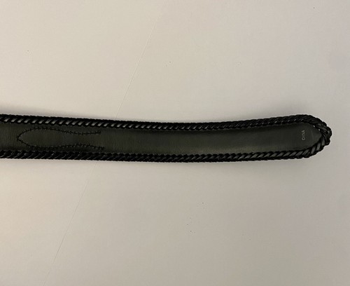 Vintage Men’s Belt Western Style Genuine Leather Black Size 42/015 7096-001 A-10 - Picture 8 of 8