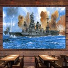 IJN Carrier Battleship Ise Print Poster Flag Warship Wall Art Banner Room Decor