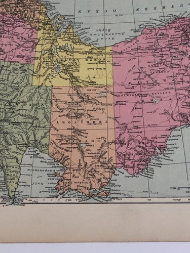 Map 1935: Australia, North West Africa Print Maps Vintage Original #39 - Picture 11 of 12