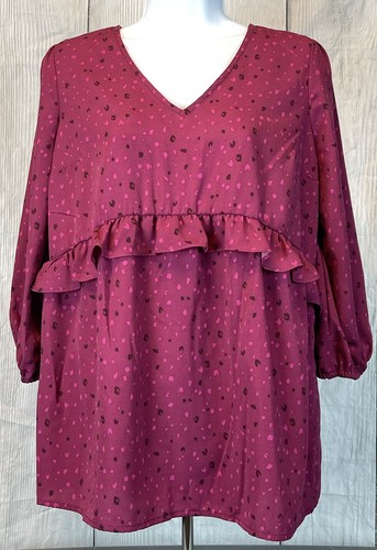 Isabel by Ingrid + Isabel XS 3/4 Arm lila weinrot Umstandstop - Bild 1 von 10