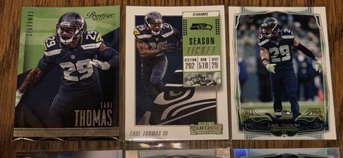 Earl Thomas 6 Card Lot All Different No Duplicates Seahawks Topps Chrome Valor - Picture 2 of 3
