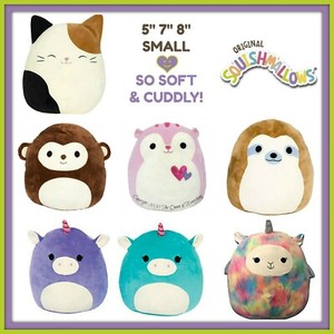 grey owl w//hearts choose one Squishmallow Squad 8/" Pink Cheetah,Purple unicorn