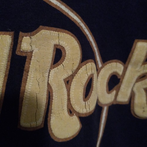 Vintage Hard Rock Cafe Indianapolis Navy Shirt-Large-1990s-Puff Graphic-Indiana - Picture 7 of 10