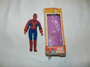 Vintage-1972-Mego-Spider-Man-Action-Figure-Complete-in-Box-CIB-Super-Heroes